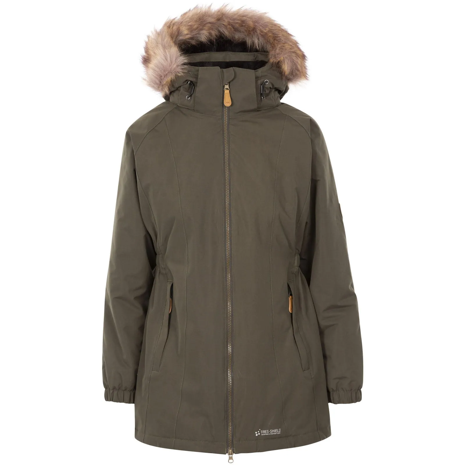 Trespass Womens Celebrity Fleece Lined Parka Jacket