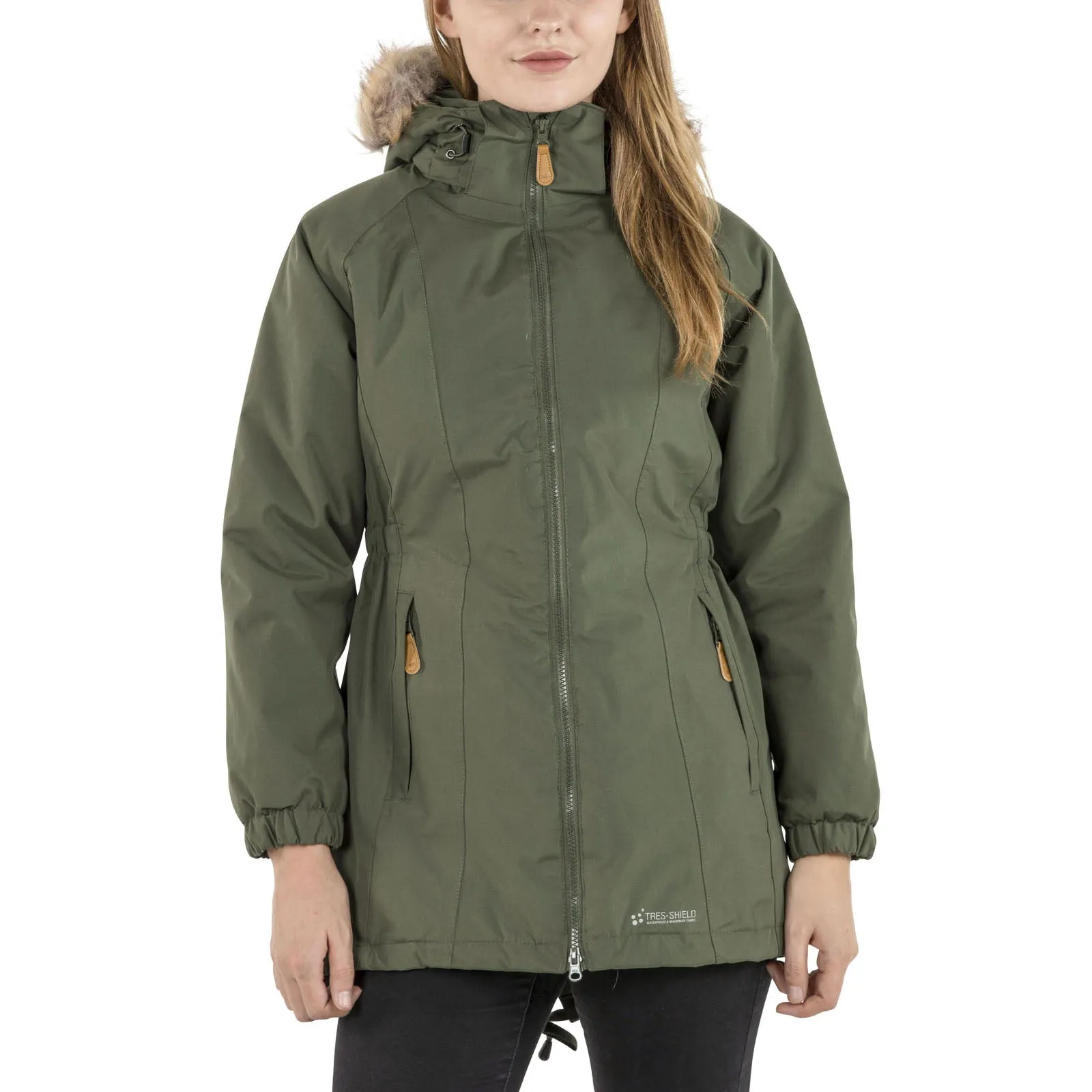 Trespass Womens Celebrity Fleece Lined Parka Jacket