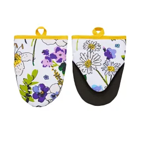 Ulster Weavers Microwave Mitts - Wildflower (100% Cotton Outer with Neoprene Sleeve)