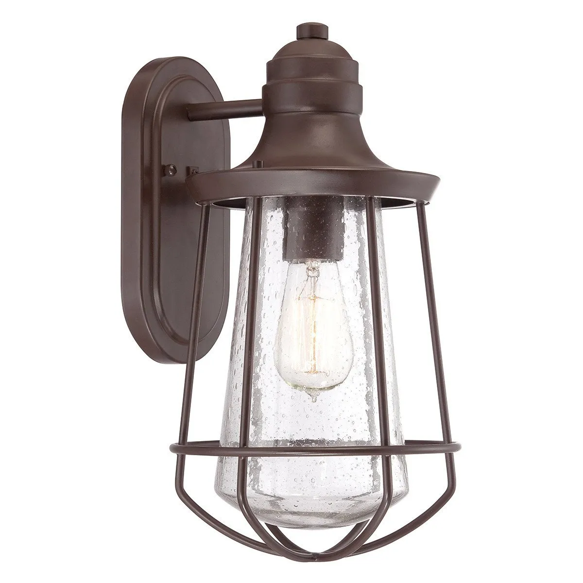 UQL1121 Vintage Outdoor Wall Light, 15"H x 8.5"W, Estate Bronze Finish, San Francisco Collection