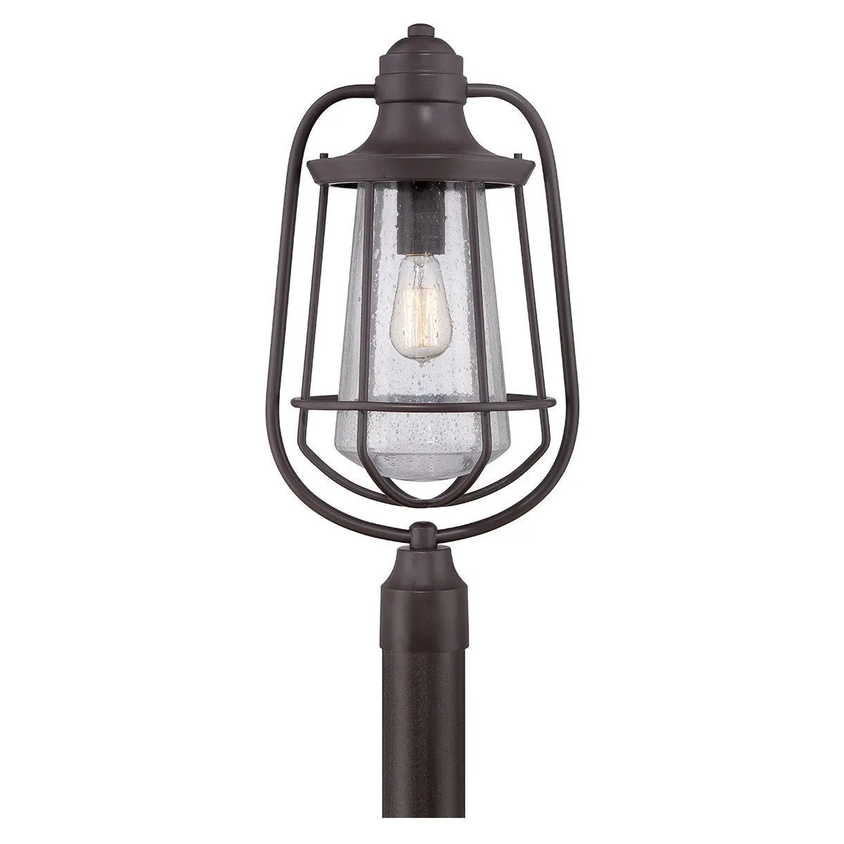 UQL1124 Vintage Outdoor Post Light, 23"H x 11"W, Estate Bronze Finish, San Francisco Collection