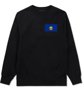 Vermont State Flag VT Chest Mens Crewneck Sweatshirt