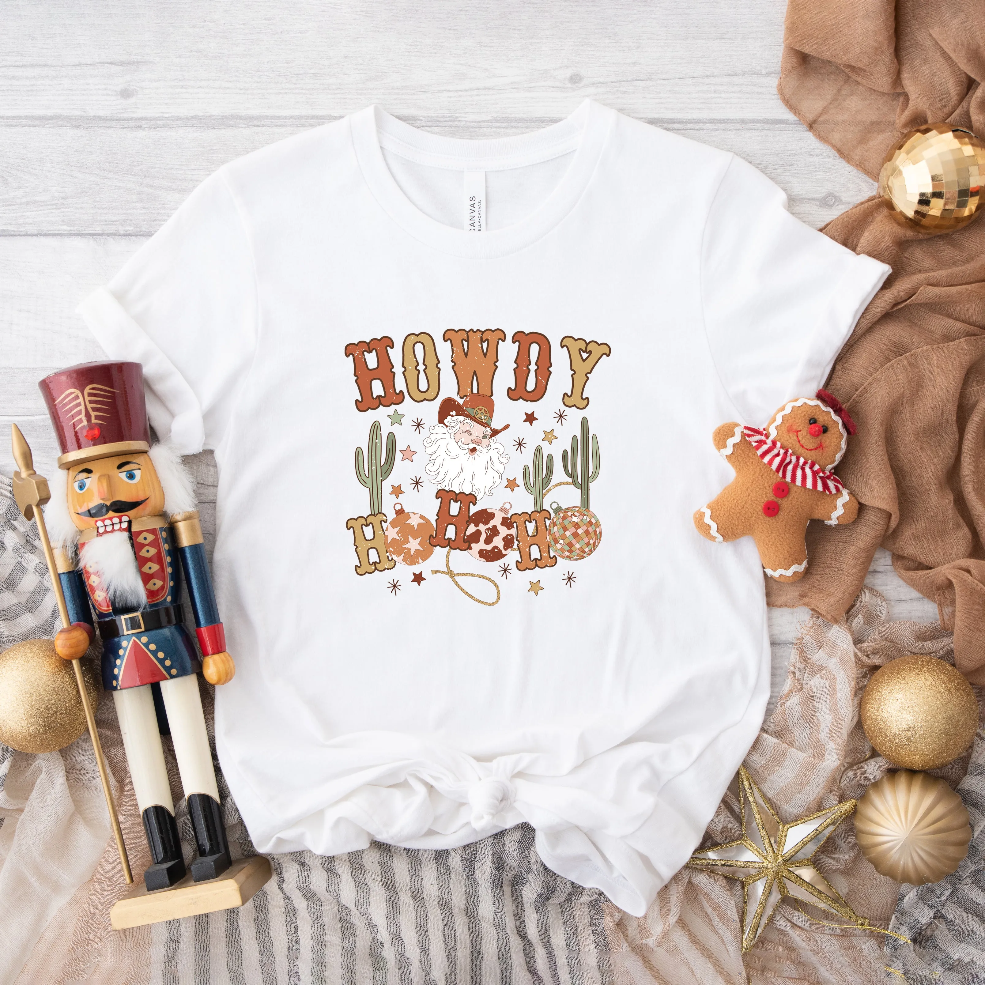 Western Santa Ho Ho Ho | Short Sleeve Crew Neck