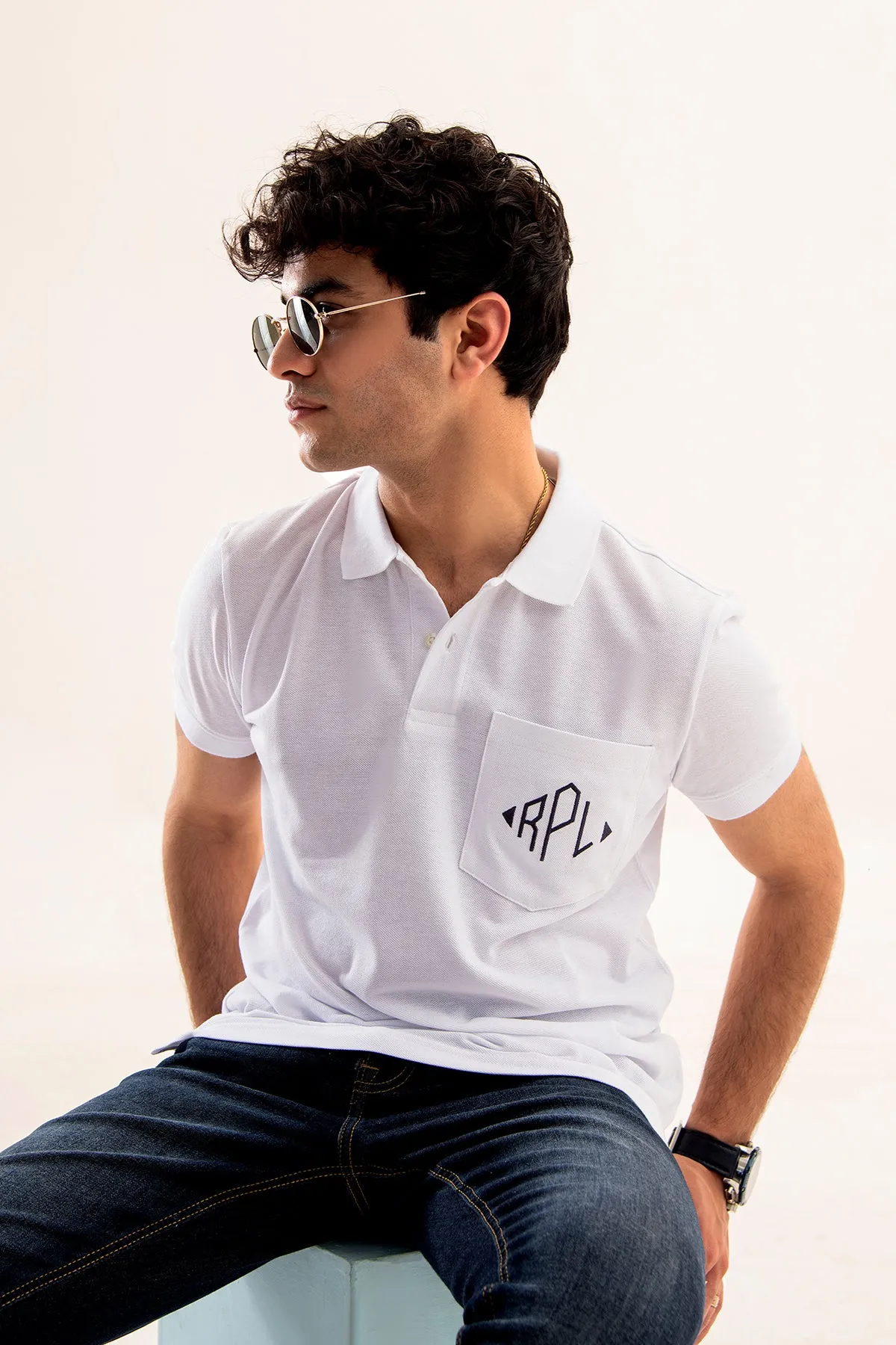 White Basic Polo