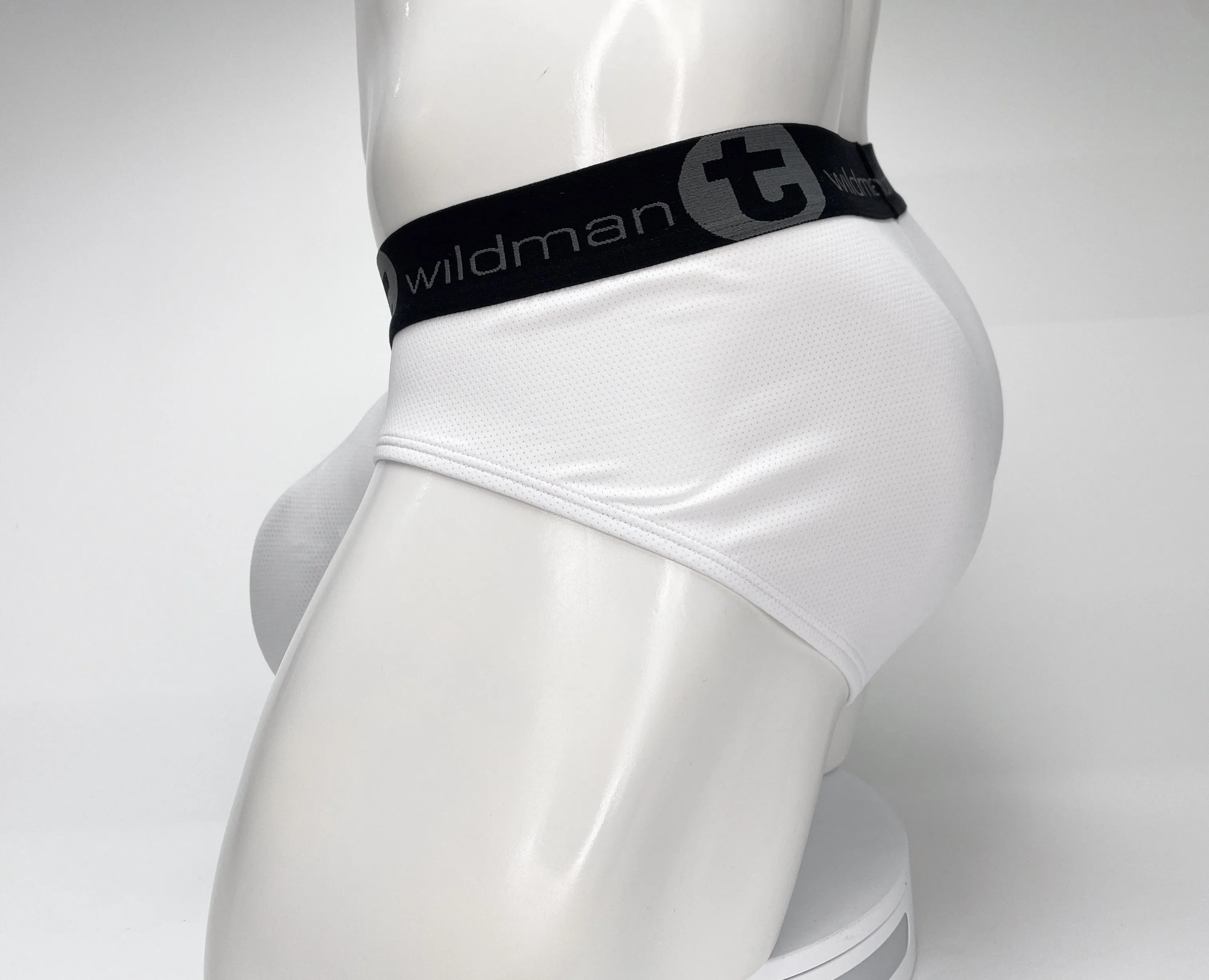 WildmanT Mesh Monster Cock Brief White