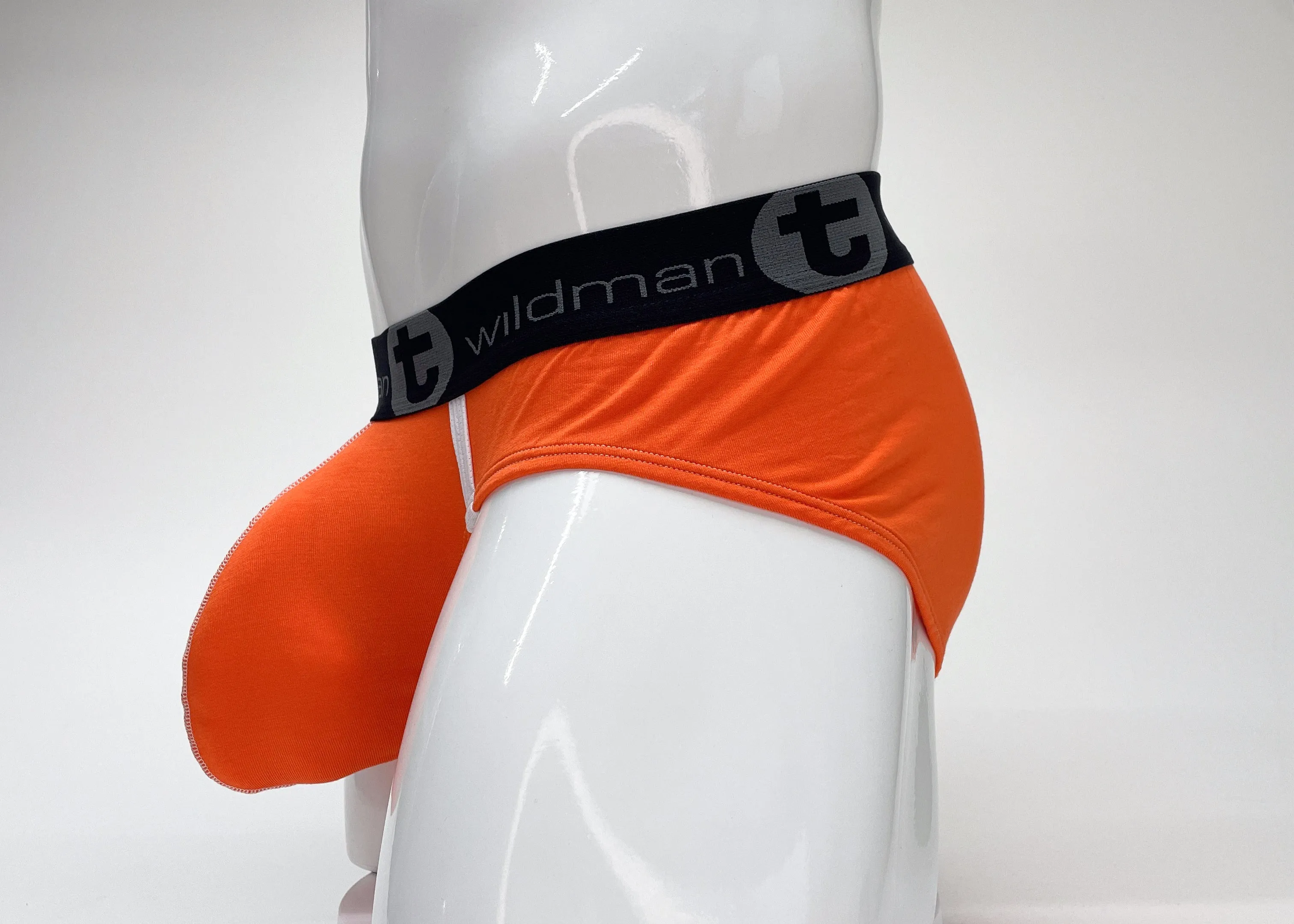 WildmanT Modal Big Boy Pouch Brief Orange