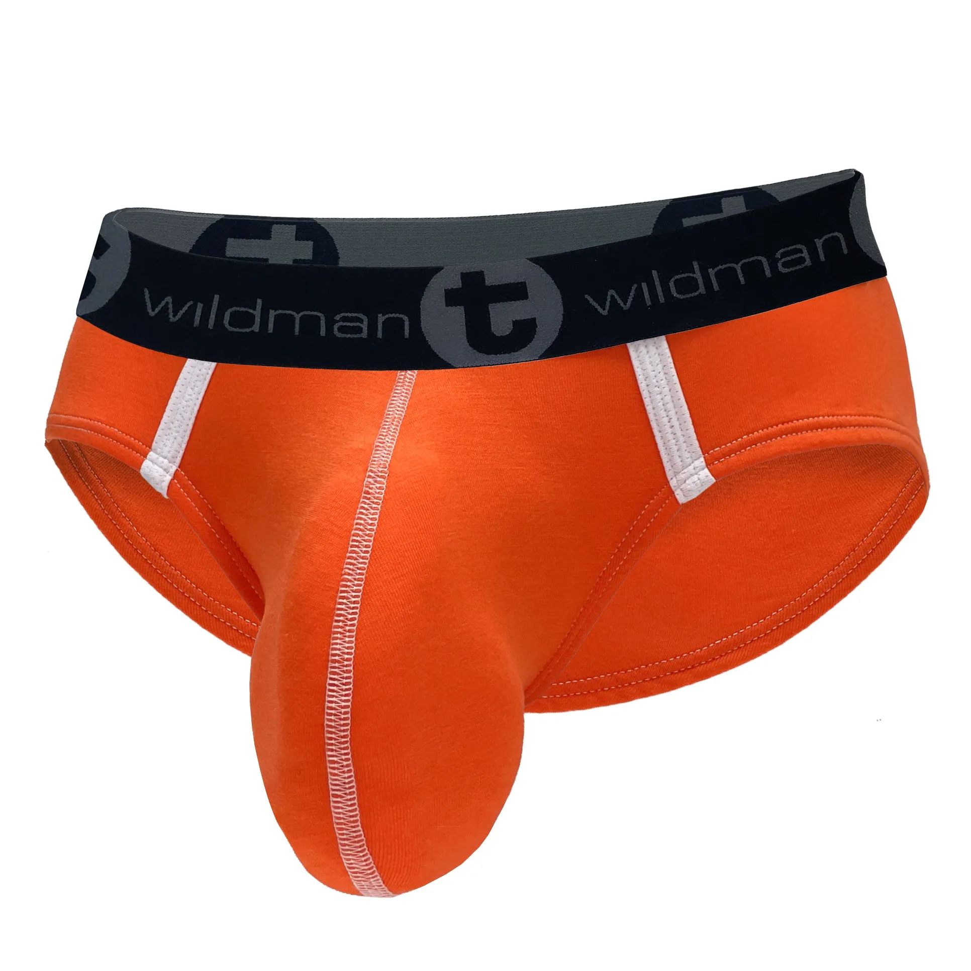 WildmanT Modal Big Boy Pouch Brief Orange