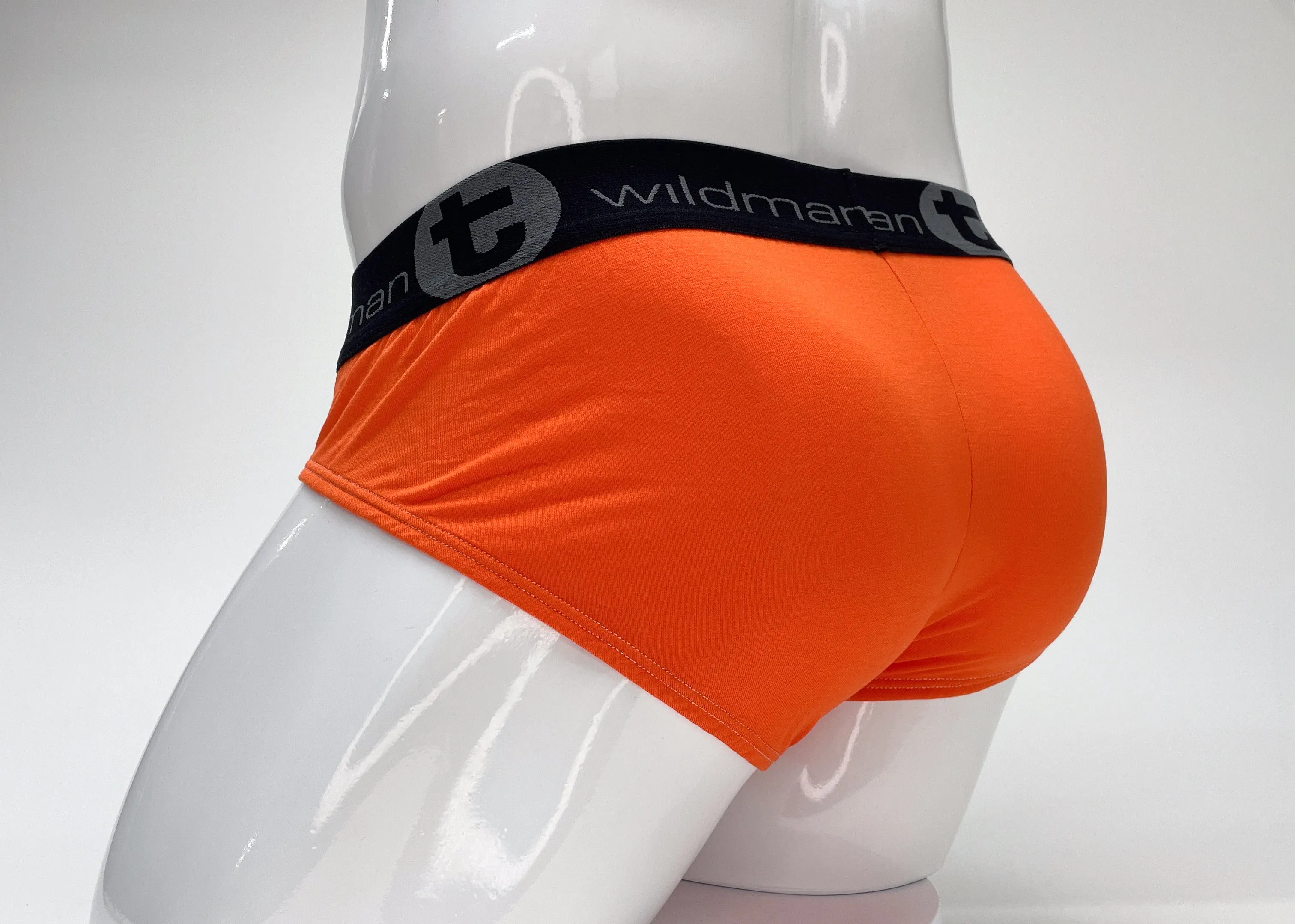 WildmanT Modal Big Boy Pouch Brief Orange