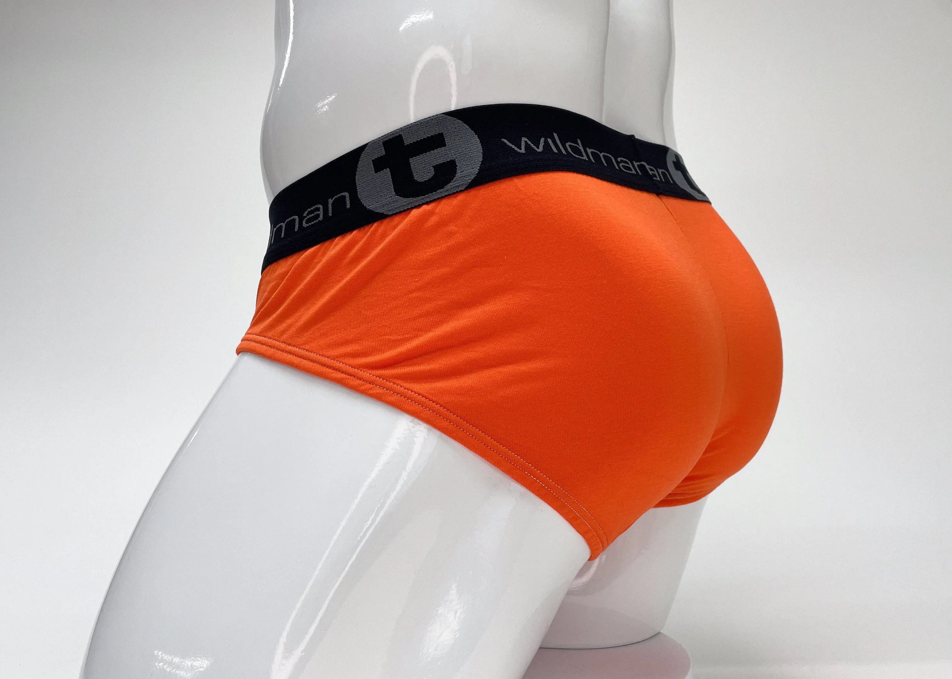 WildmanT Modal Big Boy Pouch Brief Orange