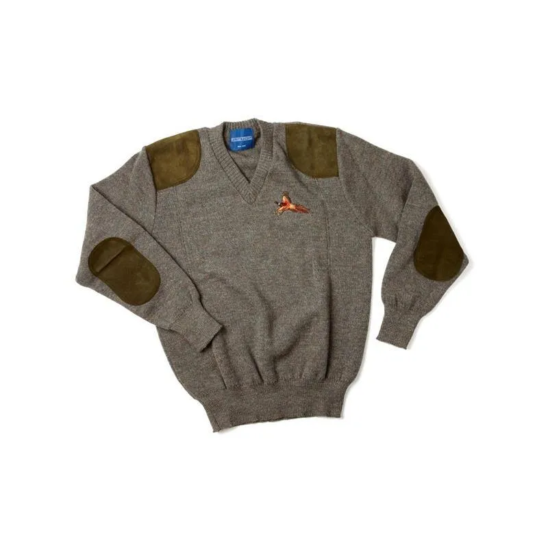 William Powell Rutland Sweater with Pheasant Motif