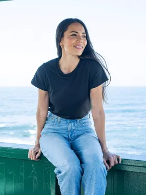 Women's Black Crew Neck (1st Gen.) FINAL SALE