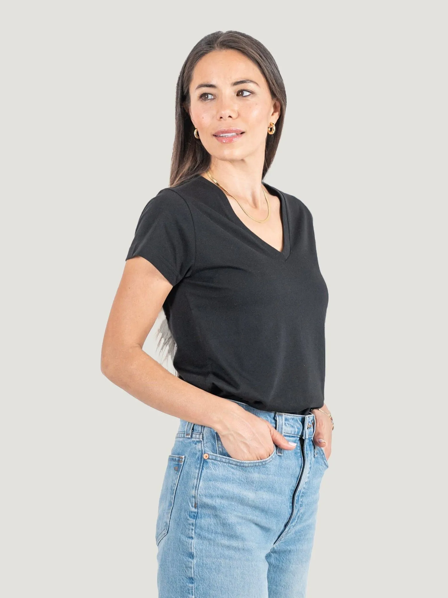 Women's Black V-Neck (1st Gen.) FINAL SALE