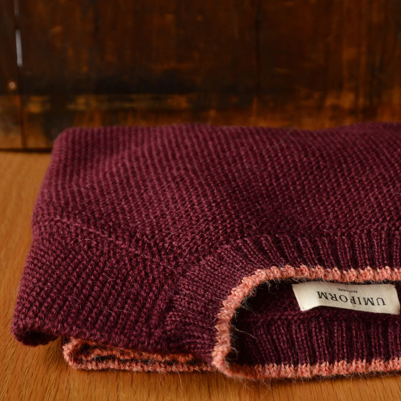 Women's Cable Crop Jumper - 100% Baby Alpaca - Aubergine (S-L)