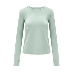 Womens Merino Long Sleeve, Sage Green