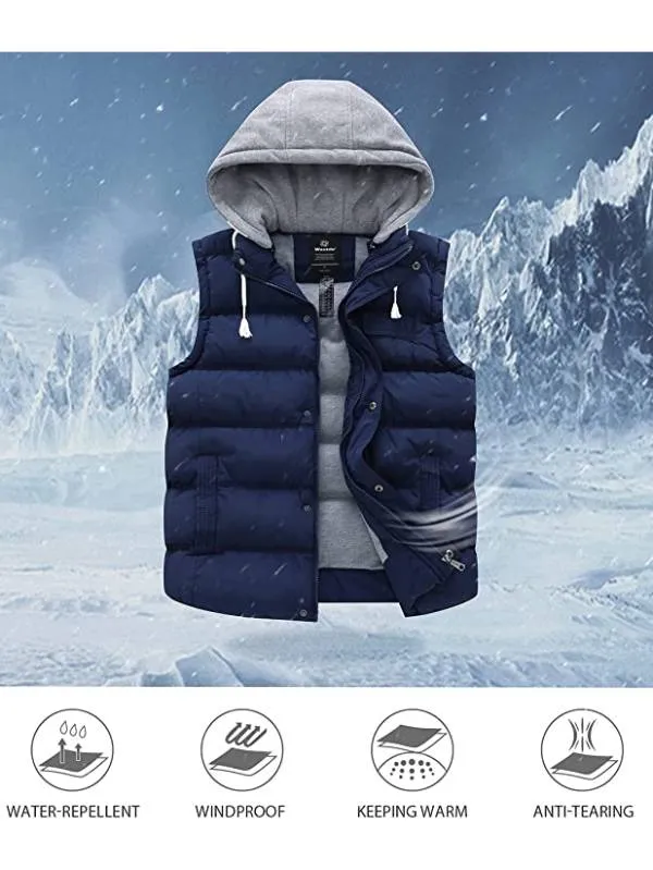 Women's Quilted Puffer Vest with Hood