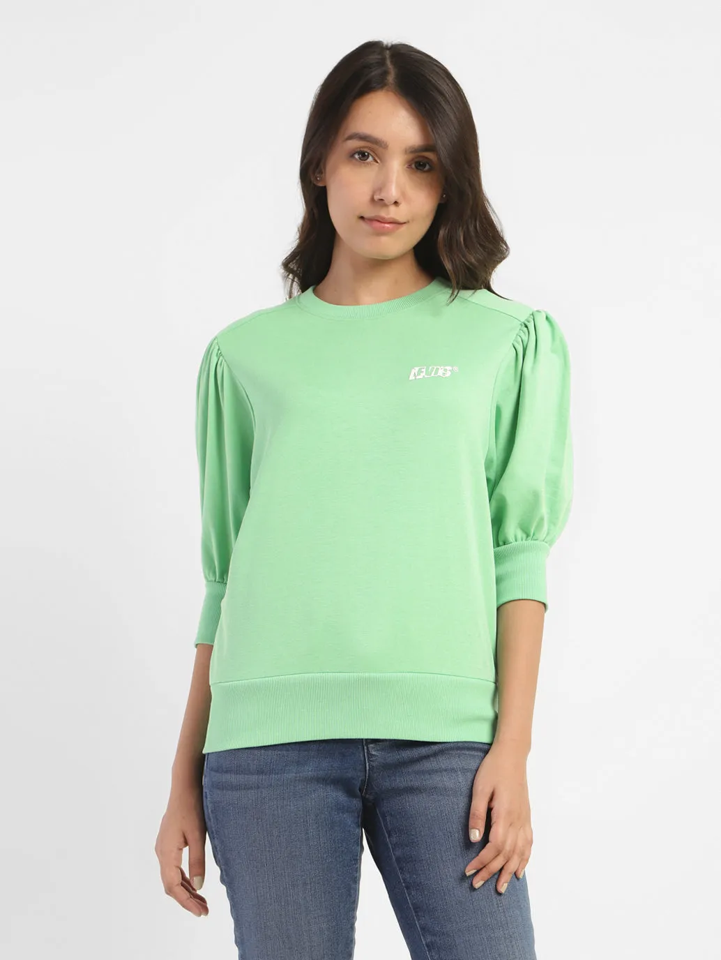 Women's Solid Round Neck Top