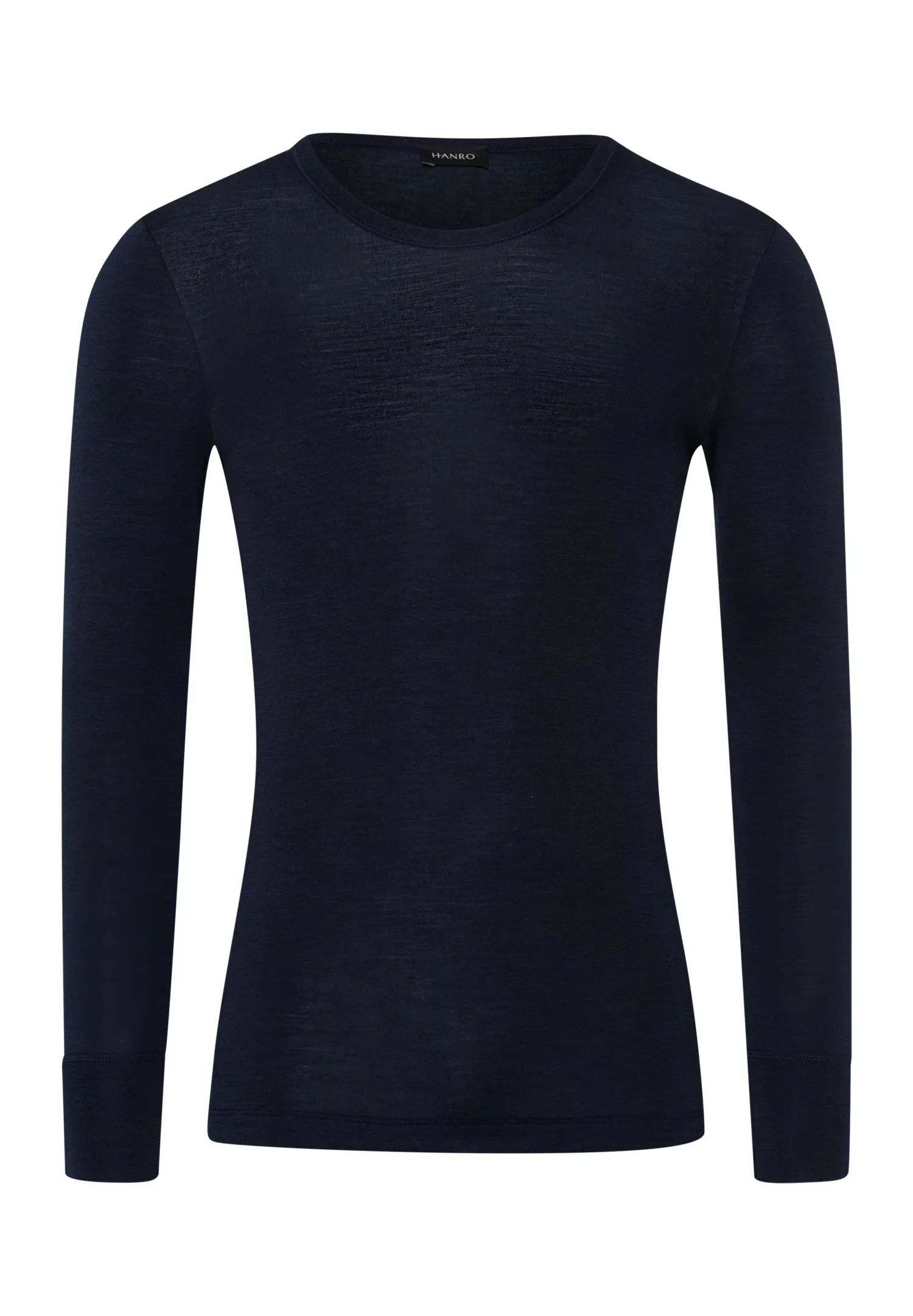 Woolen Silk M Wool And Silk Fitted Top | Deep Navy 73402-1610