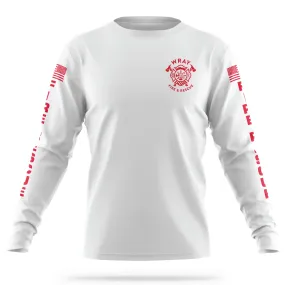 [WRAY FIRE & RESCUE] Utility Long Sleeve [WHT/RED]