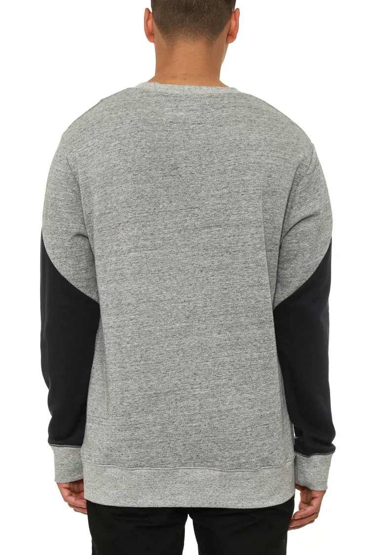 XO Crew Sweat Grey/navy