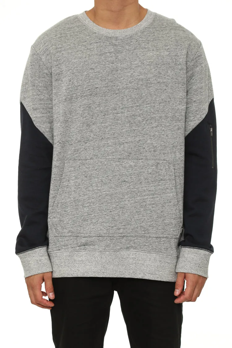 XO Crew Sweat Grey/navy