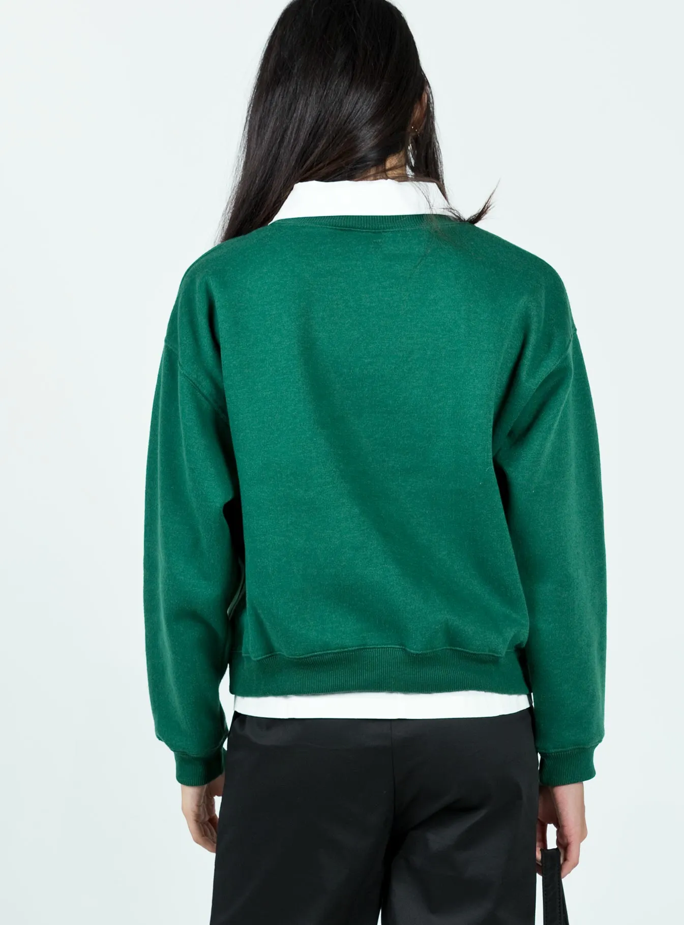 Yosemite Oversized Crewneck Sweatshirt Green