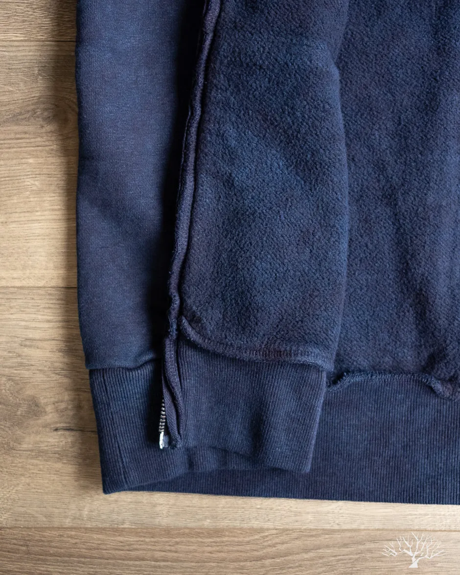 Zip Hoodie Sweatshirt - Indigo