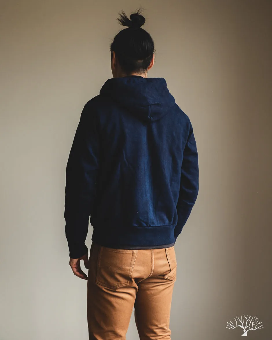 Zip Hoodie Sweatshirt - Indigo